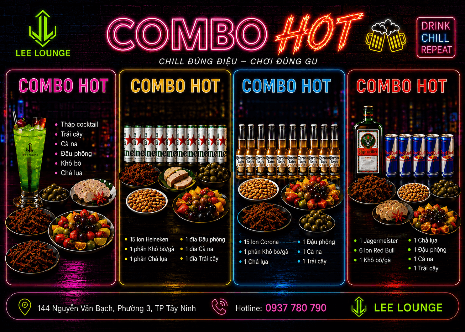 Combo bia Lee Lounge