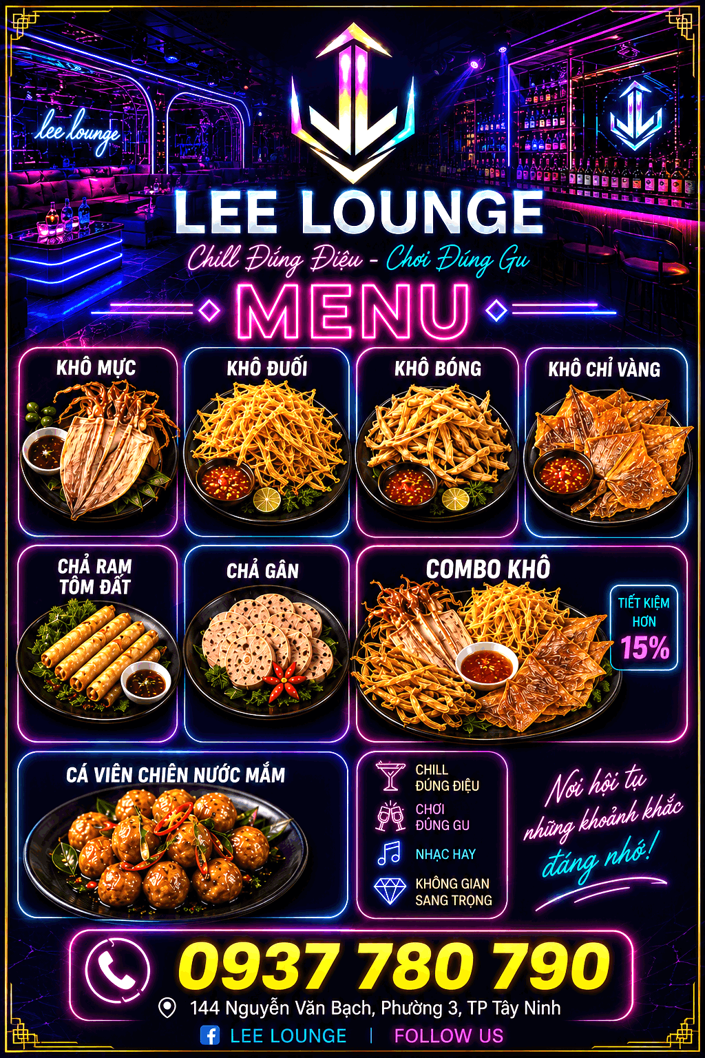 Menu Lee Lounge